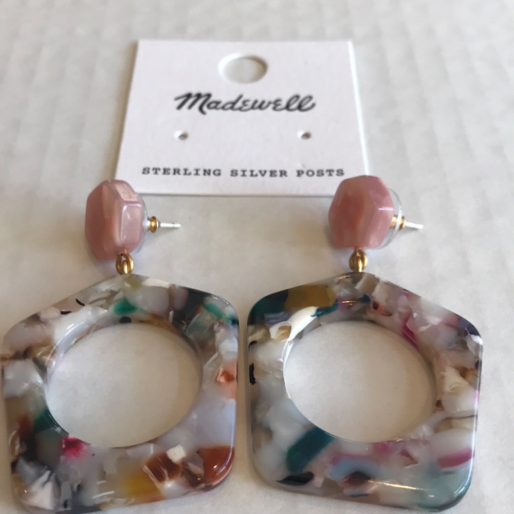 Madewell Acetate Geometric Drop Earrings - Picture 7 of 8